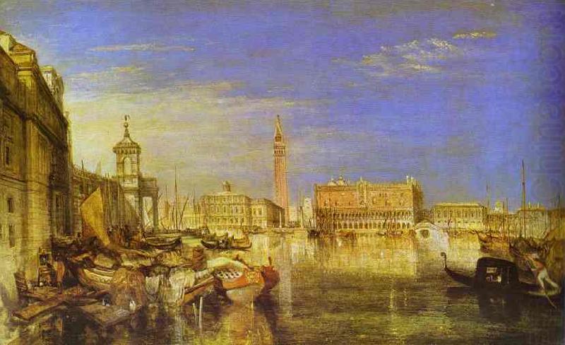 Bridge of Signs, Ducal Palace and Custom- House, Venice Canaletti Painting, J.M.W. Turner
